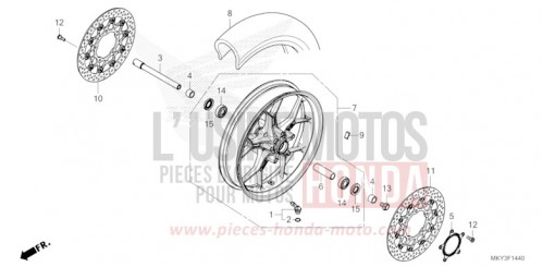 ROUE AVANT CB650RAM de 2021